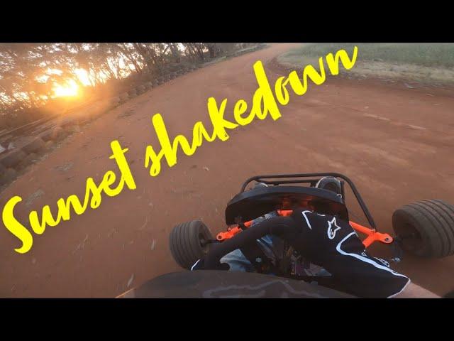 Rattle Pack Rebuilds & Sunset Shakedowns #DirtKart #gokart #speedway #backyardbuilt #gopro