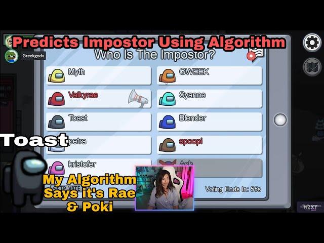 Disguised Toast Shocks Everyone by Predicting Imposter Using Key Positioning Algorithm in Among Us