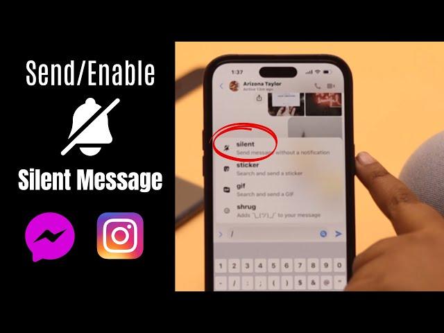 Send Silent Messages on Messenger/Instagram without Notification (How To)