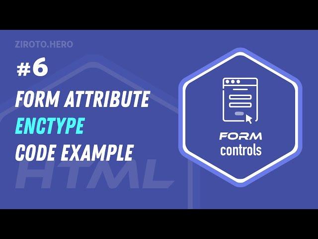 Master HTML in Darija Arabic #6 Form attribute (enctype) Code Example