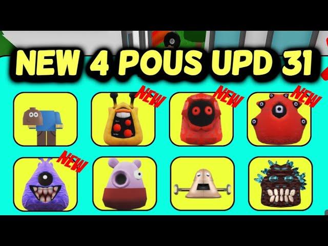 POU MORPHS How to Get ALL NEW 4 POUS UPD 31 Roblox [ 131 POUS UPDATE 31  ]