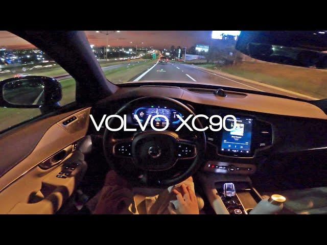 POV (Night) Drive | Volvo XC90 Ultimate Dark 2024