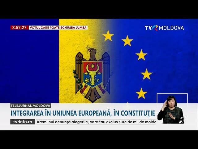 Constituția R. Moldova modificată oficial: "Integrarea în UE” devine parte a legii fundamentale