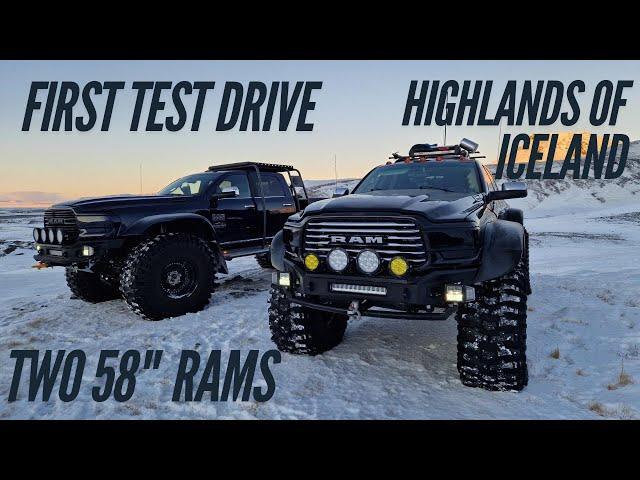 58" Unimog Ram Driving in Snow in Iceland