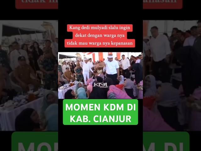 BEGITU NYAAHNA KDM KA WARGA CIANJUR SAAT PERESMIAN MASJID TDK INGIN RAKYATNYA KEPANASAN  #kdm
