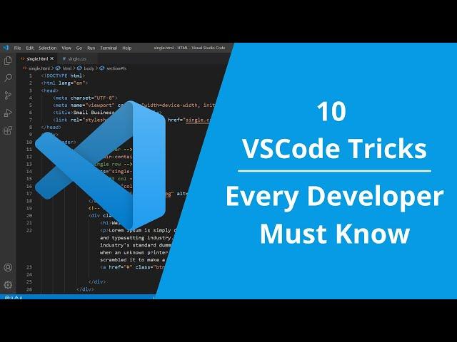 10 Visual Studio Code TRICKS Every Developer Must Know