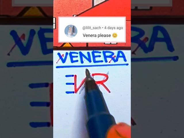 VENERA  Name Logo Design #art #trending #viral #logodesign #shorts #shortvideos