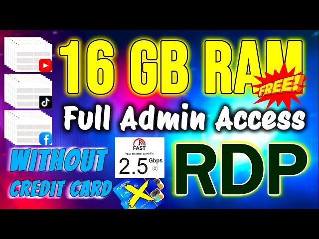 Windows RDP For Free | How to Create RDP | Free Admin Rdp | cloud rdp | rdp cal