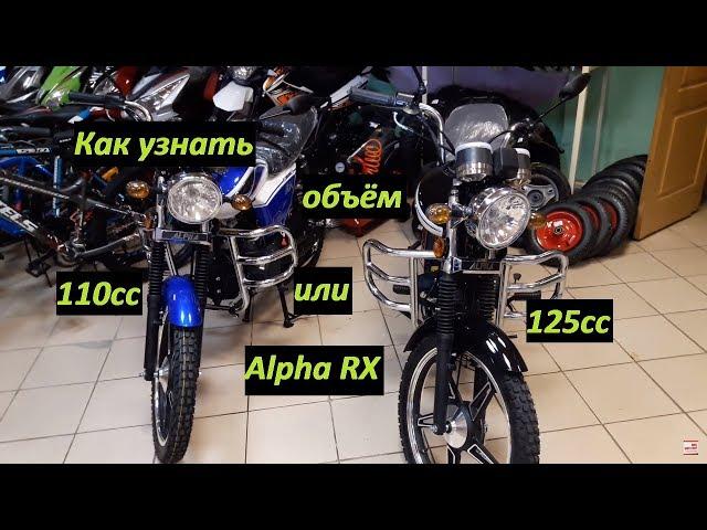 110 или 125 кубов?Мотоцикл Альфа Alpha RX мопед