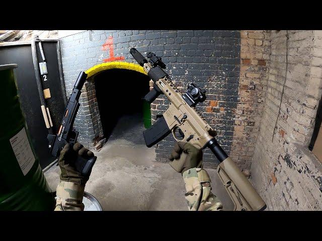 Using my GBBR at the UK's Best Airsoft CQB Site