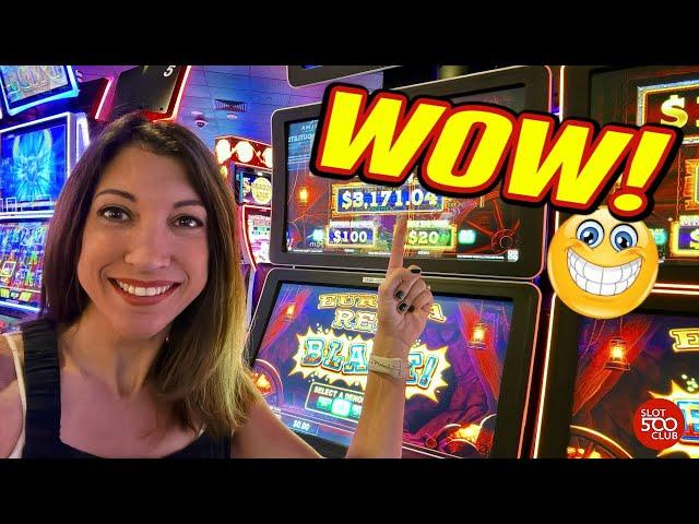 OMG!  SO EXCITING on Eureka Reel Blast Slot machine at @SevenFeathersCasino #slots #casino