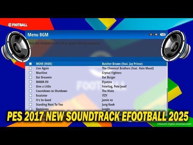 PES 2017 NEW SOUNDTRACK EFOOTBALL 2025