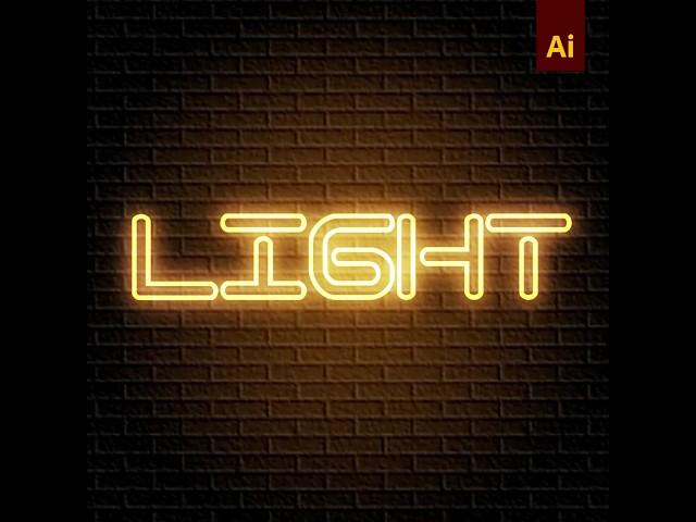 Neon Glow Text Effect in Adobe Illustrator