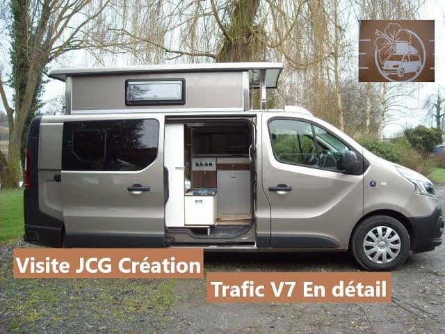 VAN TRAFIC V7 JCG création , utilisation,detail et prix van tour