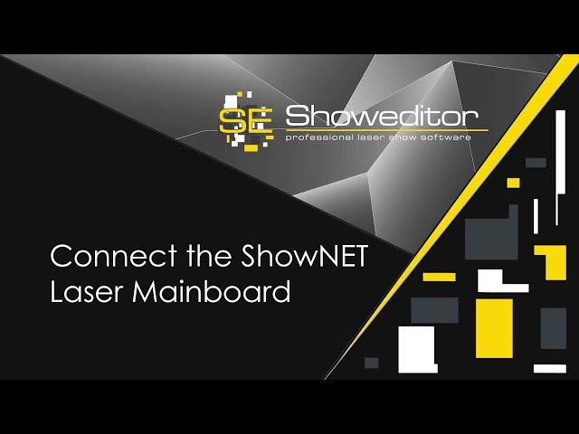 02. Das ShowNET Interface über eine LAN-Verbindung anschließen - Laserworld Showeditor Tutorial