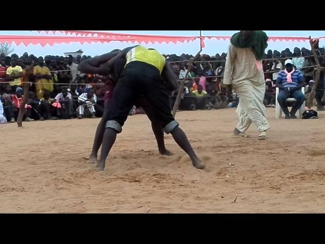 Lutte traditionnelle au meeting PNDS Sakadamna