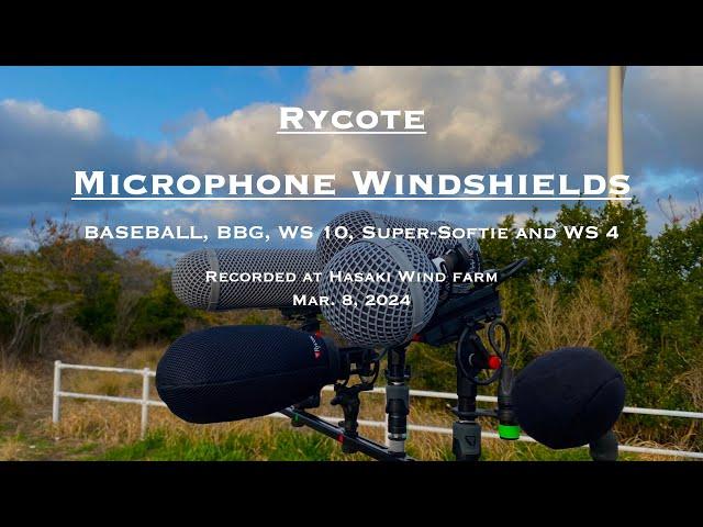 RYCOTE MICROPHONE WINDSHIELDS