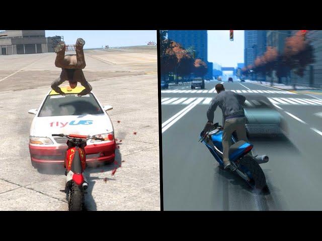 GTA IV - Brutal Motorcycle Crashes Vol. 9 (Euphoria Physics)