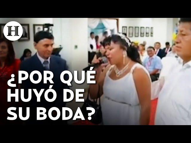 ¡Fue amenazada! Esta es la verdad detrás del video de la novia que huye de su boda en Perú