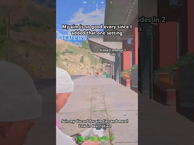 My aim is so good every since I added this setting #fivem #shorts #roleplay #rp #gta5 #gta5online