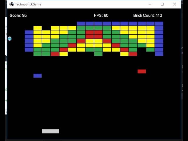 TechnoBrick breakout clone in java