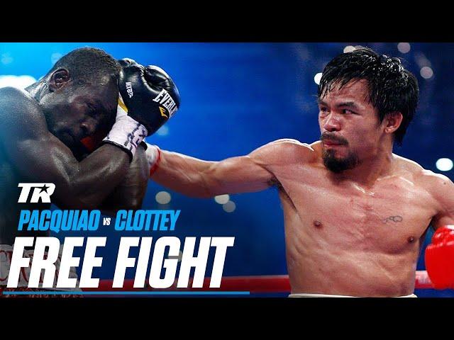 Pacquiao Dominates Clottey In Front of 50,000 Fans | Manny Pacquiao vs Joshua Clottey | FREE FIGHT