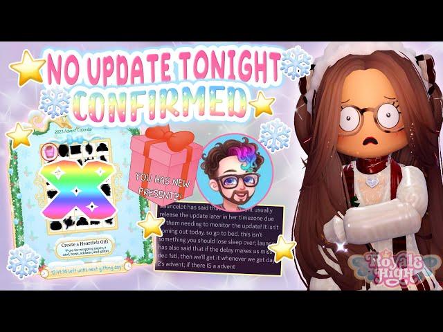 CONFIRMED NO UPDATE COMING TONIGHT  | Royale High Glitterfrost