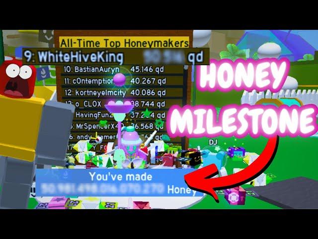  WORLD'S 10TH BEE SWARM SIMULATOR 50QD HONEY MILESTONE!