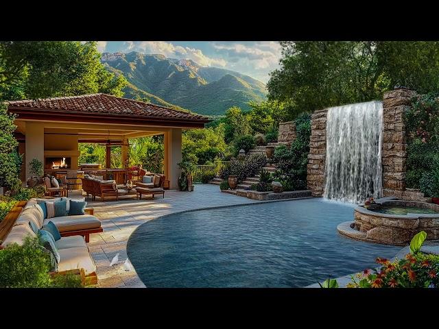 Luxury House By The Mountain with Forest Ambience - Nature Sounds for Relaxing, Healing