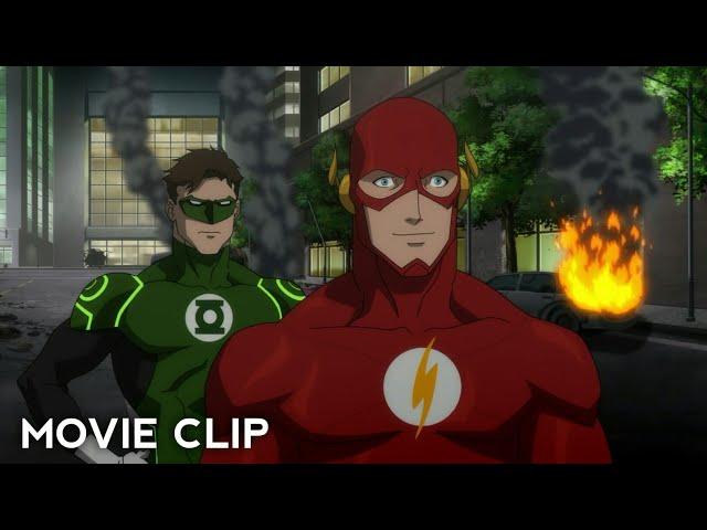 Flash Meets Batman Scene | Justice League (2014) Movie Clips