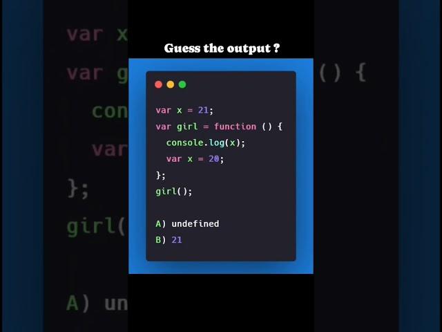 #webdevelopmentforbeginners Can You Guess the Output? Test Your JavaScript Skills! 