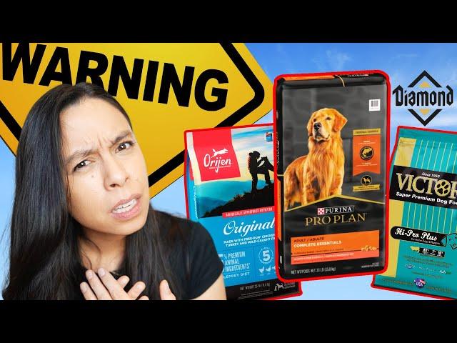 The 4 TOP Dog Foods to AVOID?!  Purina, Orijen, Victor and Diamond