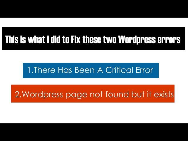 There Has Been A Critical Error WordPress Quick Fix 2023