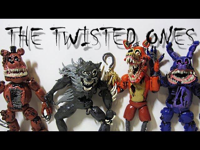 Обзор Твистед Аниматроники из пластилина ФНАФ Twisted Animatronics FNAF from clay