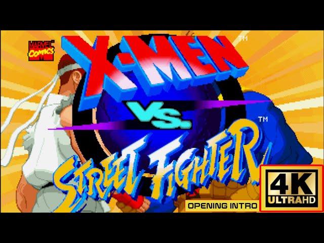 X-Men vs Street Fighter Arcade Intro - 4K Resolution - Subscribe and Comment