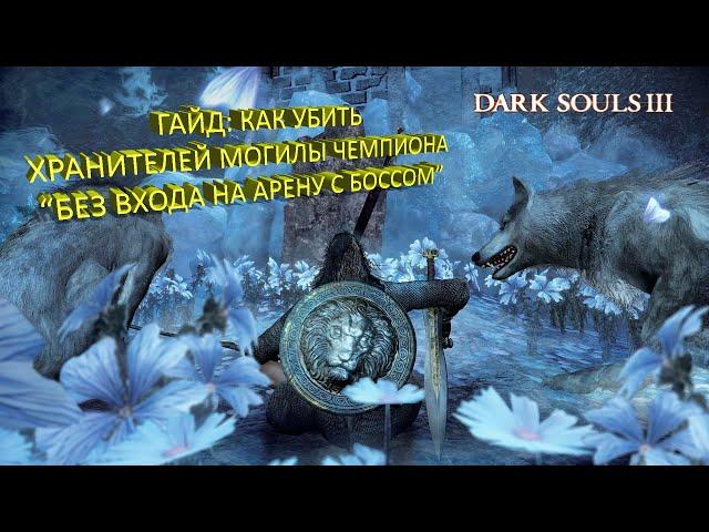 Dark Soul 3. Выносим босса Хранители могилы Чемпиона без входа на арену(PS. Почти)