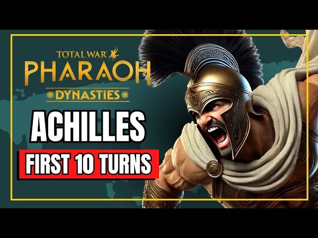 ️ First Look at ACHILLES! ️ Total War: PHARAOH Dynasties Gameplay Campaign Review