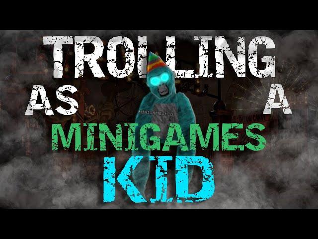 Trolling as a MINIGAMES KID In Gorilla Tag!! (Made a Kid SCREAM)