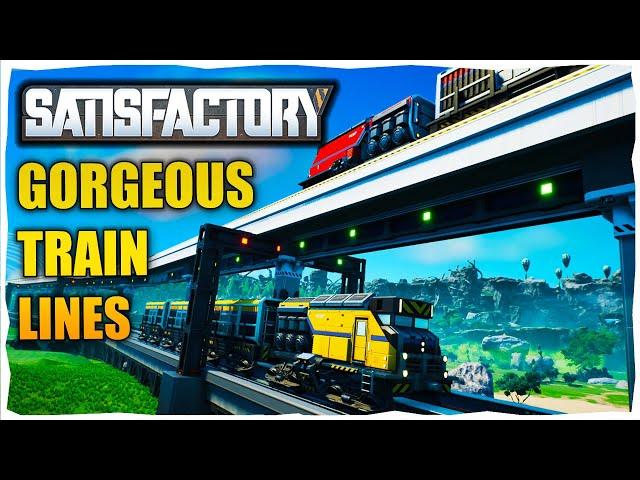 Building An EPIC Rail Network in Satisfactory