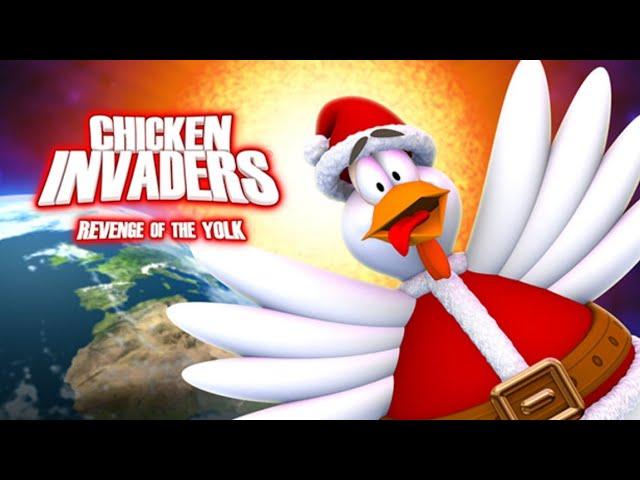 Chicken Invaders: Revenge of the Yolk - Christmas Edition - Walkthrough [FULL GAME] HD