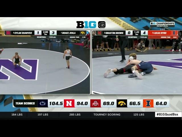 Big Ten Wrestling Championships 2025 Full Game 133 lbs - Semifinals