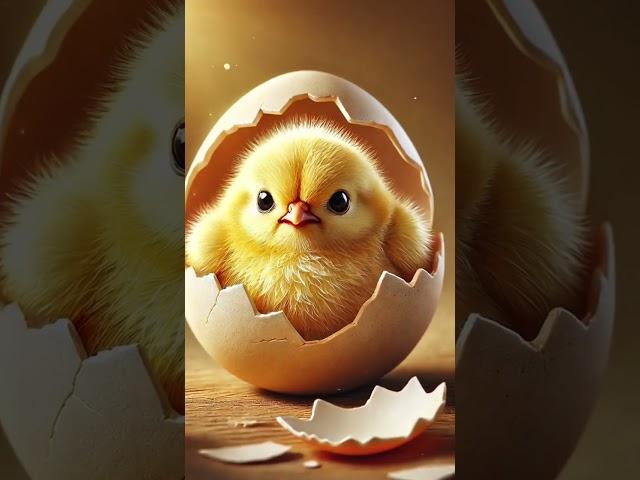 A baby chick came out of the egg #chicks#chicken#birds#babychicks#shorts