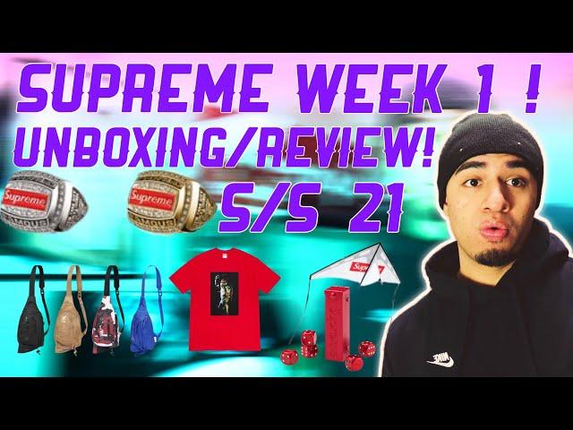 SUPREME SS21 WEEK 1 UNBOXING / REVIEW !!!