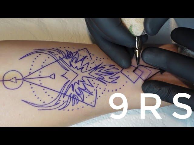 Geometric tattoo | 3x speed