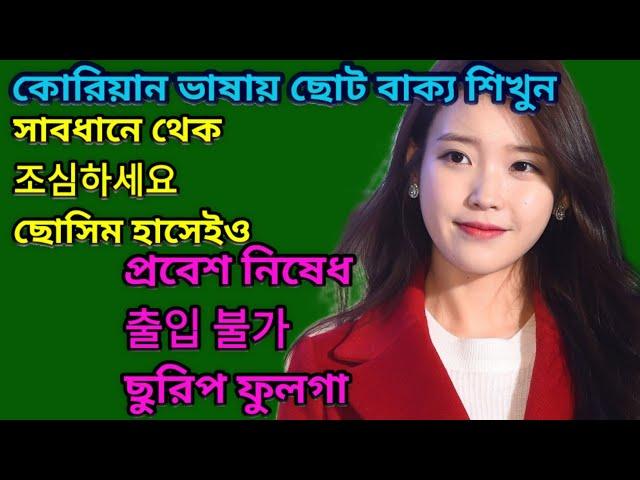 কোরিয়ান ভাষায় কথা বলা শিখুন || Korean To Bangla Language Speaking || BTS KOREAN|Korean Lottery 2022