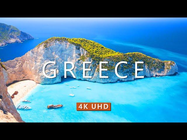 GRECEE NATURE (4K UHD) Drone Film + Best Piano Music For Stress Relief, Meditation, Sleep, & Yoga