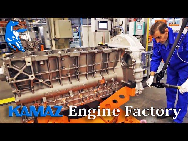 KAMAZ V8 Engine Production - Russian Factory