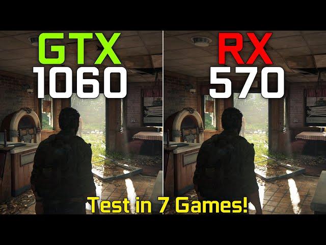 GTX 1060 vs RX 570 in 2023 - Test In 7 Games 1080p