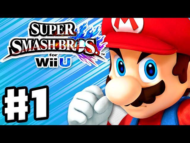 Super Smash Bros. Wii U - Gameplay Walkthrough Part 1 - Mario! (Nintendo Wii U Gameplay)