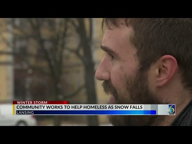 The community helps the unhoused ahead of snow falls